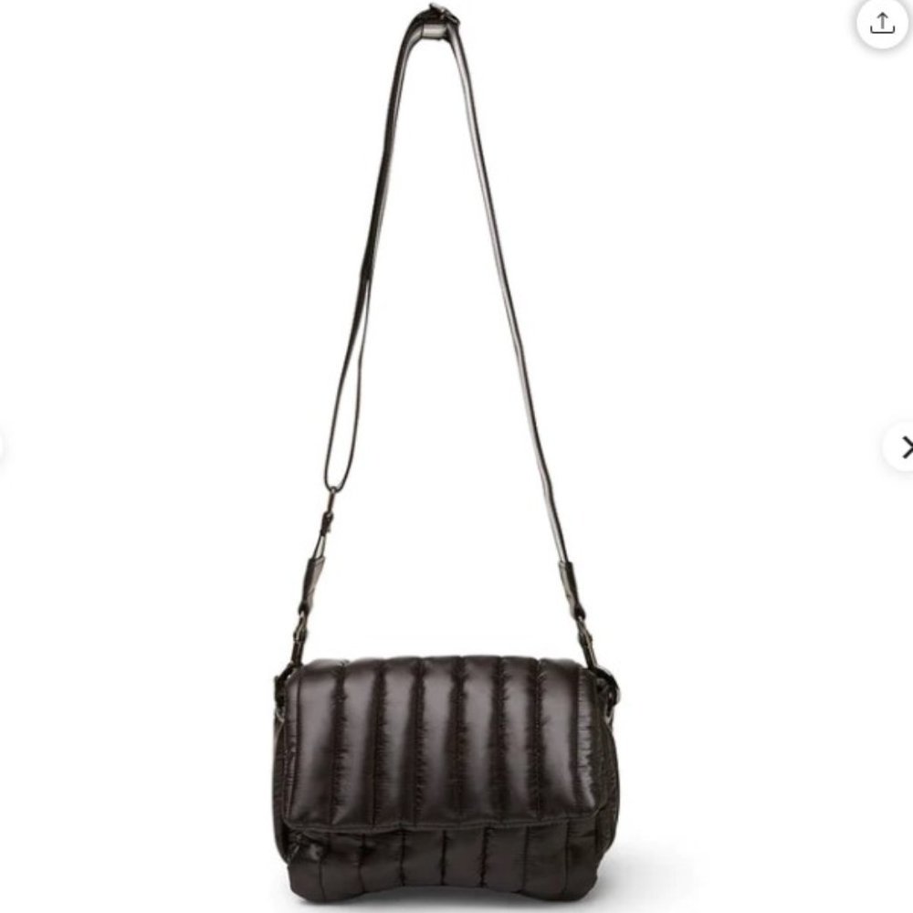 THINK ROYLN Quilted Puffer Crossbody Bag in Black - Picture 11 of 11